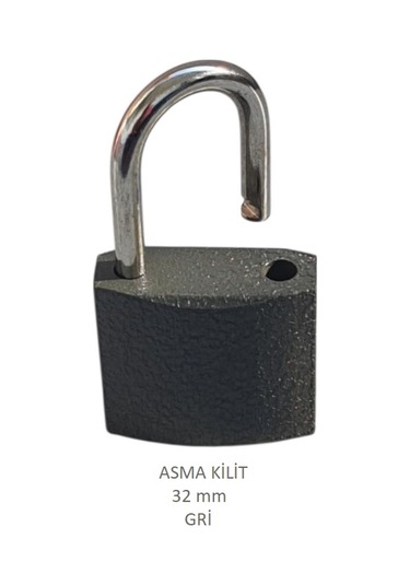 Adilon Asma Kilit, 32 Mm Gri