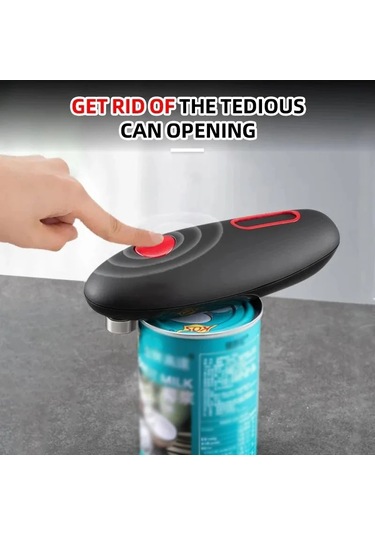 Elektrikli Konserve Açacağı Elektrikli Konserve Açacağı Otomatik Siyah