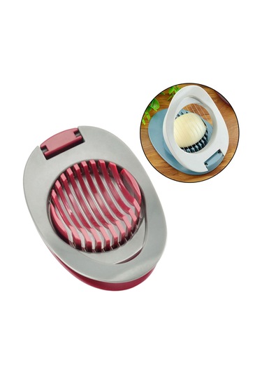 Suntek Paslanmaz Çelik Doğrama Bölmesi Yumurta Kesici Tel Kırmızı