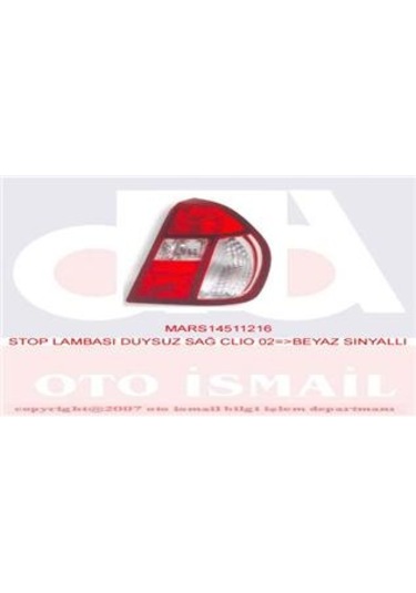 Mars 511216 Stop Lambası Duysuz Sağ Clıo 02 Beyaz Sinyalli 8200403982