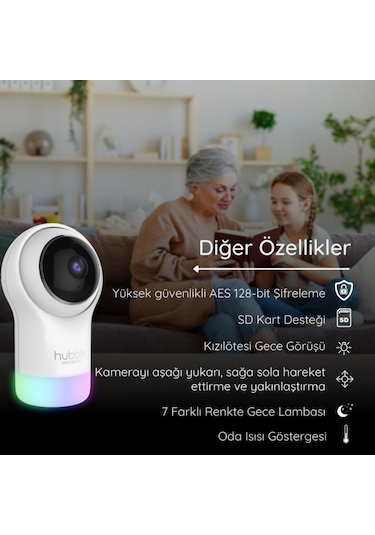 Hubble Glow Full Hd Wifi Bebek Kamerası Hbl15