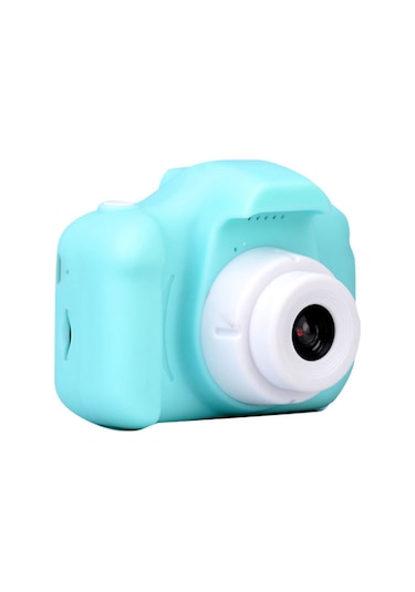 Vkemall Yeşil Çocuk Kamera - 1080p Video & 13mp Fotoğraf, Ön-arka Kameralar, 2 İnç Lcd Ekran, 32gb Destek, 4 Saat Kullanim Süresi