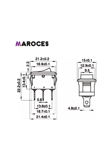 Ic-118A Mini Işıklı 12V Ledli Anahtar 10 Adet
