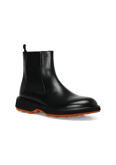 İnci Gerona U Siyah Erkek Hakiki Deri Klasik Bot Siyah