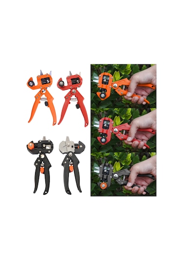 Xiyyadms Bahçe Aletleri Aşılama Makası - Hızlı Ve Kolay Aşılama İçin Çift Bıçaklı Pruner, Meyve Ağaçları İçin Dayanıklı Çelik Ve Abs Malzeme