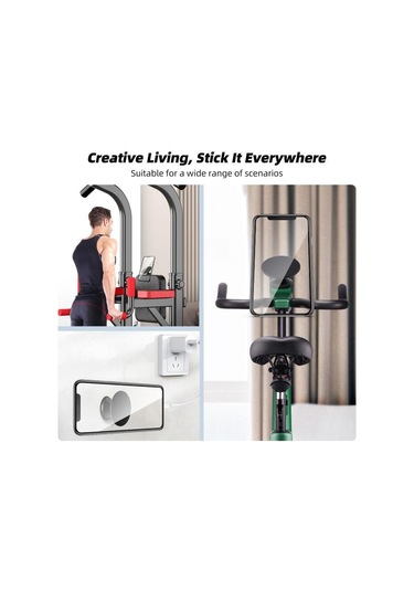 Fonken Çift Manyetik Spor Salonu Mutfak İçin Çift Taraflı Güçlü Mıknatıslı Telefon Tutucu Parantez iPhone Uyumlu 14pro Max Huawei Xiaomi