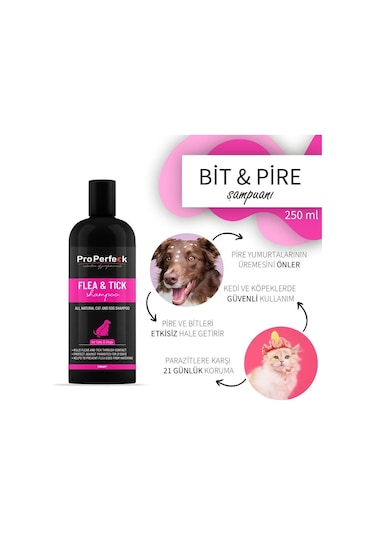 Pro Perfeck Kedi Köpek Dış Parazit Şampuanı 250 Ml