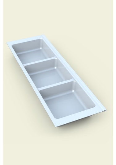 Mutfak Çekmece Içi Kaşıklık 94cm X 48cm Yanlar Ve Boydan 4cm Kesilebilir, Beyaz Beyaz