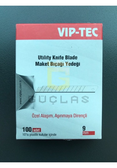 Viptec Dar Maket Bıçağı Yedeği - Ucu 10'Lu Paket 100 Adet