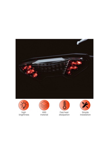 Yamaha Mt-09 İçin Motosiklet Entegre Led Arka Lamba Sinyal Lambası