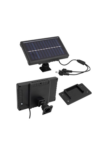 Ayt Powermaster Kumandalı Solar Güneş Enerjili Panelli 2 Power Ledli Çiftli Projektör Lambası Bahçe Çardak Aydınlatması Beyaz