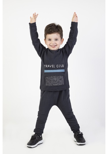 Erkek Çocuk Travel Club Baskılı Eşofman Takımı 001