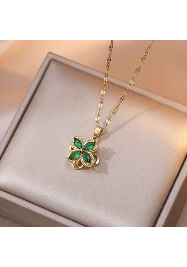 Bayan Kolye: Moda Estetiği Titanyum Çelik Kolye No.181 Çok REnkli