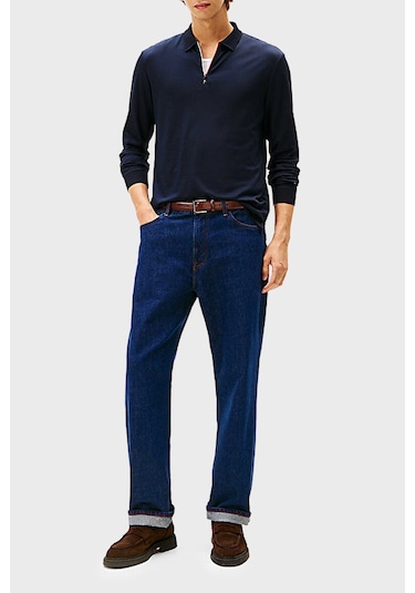 Tommy Hilfiger Erkek Polo Yaka Sweat Mw0mw40302 Dw5 Lacivert Lacivert