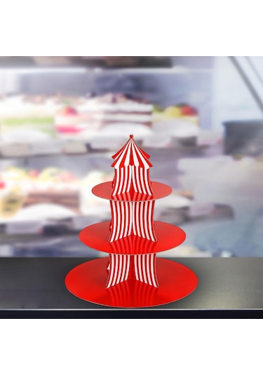 Suntek Cupcake Standı Kek Standı 3 Katmanlı Masa Üstü