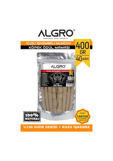 Algro Kuzu İşkembeli Munchy Stick Çiğnemelik Yenilebilir 400 G