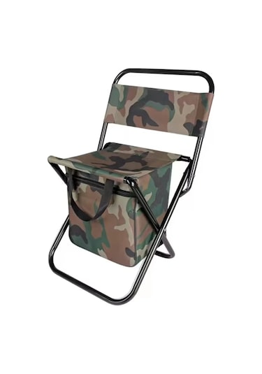 3'ü 1 Arada Açık Katlanır Sandalye Buz Arkalığı İle Taşınabilir Yüksek Yük One Size Multicolor Çok Renkli