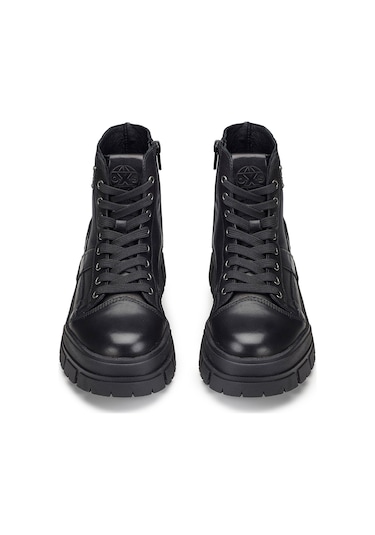 Bot Kadın Oxw202302 Oxs Kyla 2023 Mıd W Leather Black Siyah