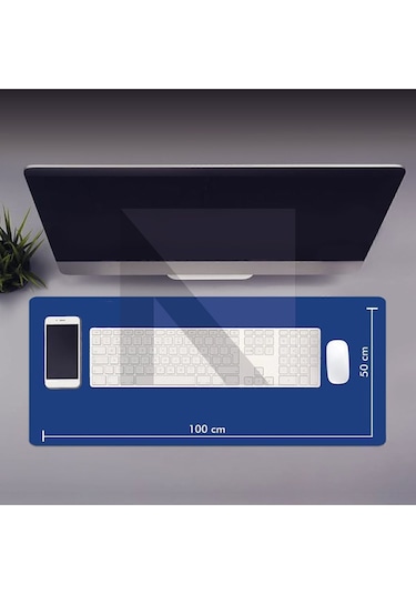 MP05 - 100x50 3xlarge Mavi Gaming Mousepad Ev Ofis Oyun