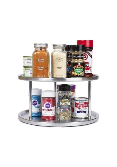 Mutfak Depolaması İçin Çok İşlevli Döner Baharat Rafı, Döner -