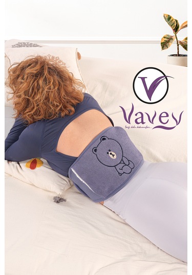 Vavey Sıcak Su Torbası Regl Kemeri Mor + Termojel