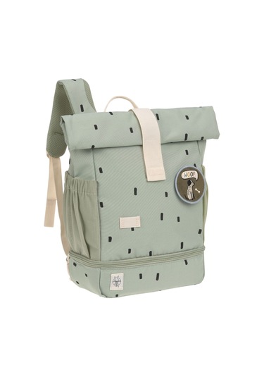 Lassig Happy Prints Mini Rolltop Sırt Çantası Light Olive Yeşil