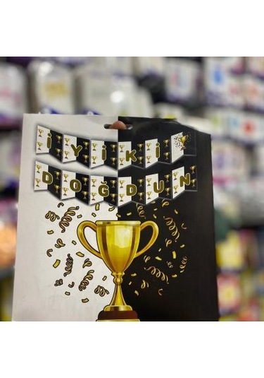 Taraftar Siyah Beyaz Banner Tüm Yaşlar