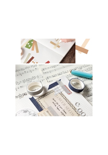 Lemestar Japon Kağıdından Dekoratif Bant - 2 Metre Dıy Scrapbook Ve Hediye Paketleme