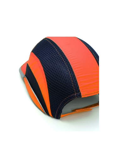 Darbe Emici Şapka Baret Kep Turuncu - Reflektörlü 7001