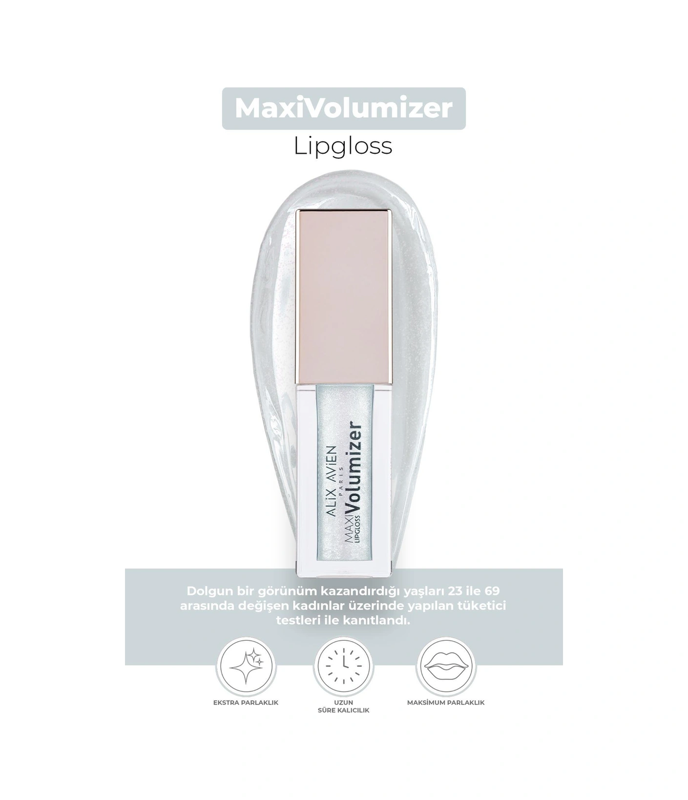 Alix Avien Maxivolumizer Lipgloss 202 Maxipearl Kalıcı Ve Nemlendirici Ruj Dolgunlaştırıcı Etki