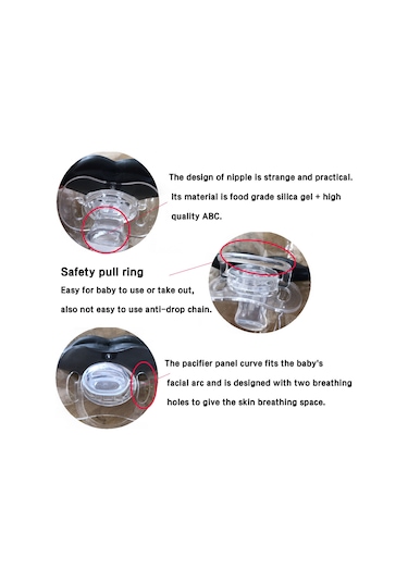 Qingmipy Bebekler İçin Eğlenceli Bıyıklı Silikon Emzik - %100 Güvenli Ve Bpa İçermeyen, 6 Aylık Ve Üzeri Bebekler İçin İdeal.