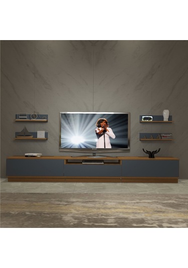 Decoraktiv Trendstyle 270rs Mdf Tv Ünitesi Tv Sehpası Ceviz - Antrasit