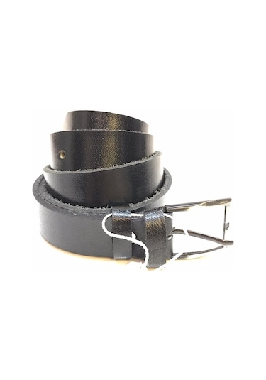 Hakiki Manda Derisi Erkek Kemeri 2.5 CM - Siyah