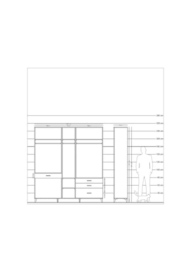 Hyperion Dolap 7 Raflı 4 Çekmeceli 3 Askılı 220x44x243 Antrasit-aytaşı/aytaşı Aytası/aytası Hyperion Dolap 7 Raflı 4 Çekmeceli 3 Askılı 220x44x243 Antrasit-aytaşı/aytaşı Aytası/aytası