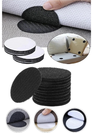 10 Adet Halı Kilim Minder Nevresim Örtü Kaydırmaz Cırt Bant Seti