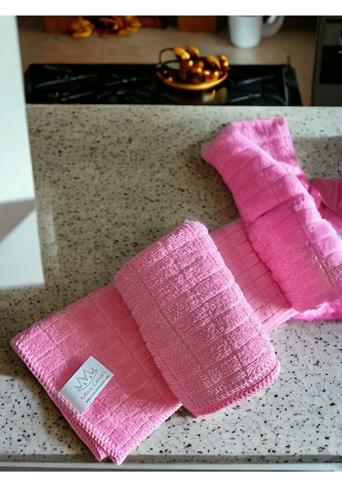 Technow Misclean Mikrofiber Mutfak Temizlik Bezi 40 40 Cm Pembe