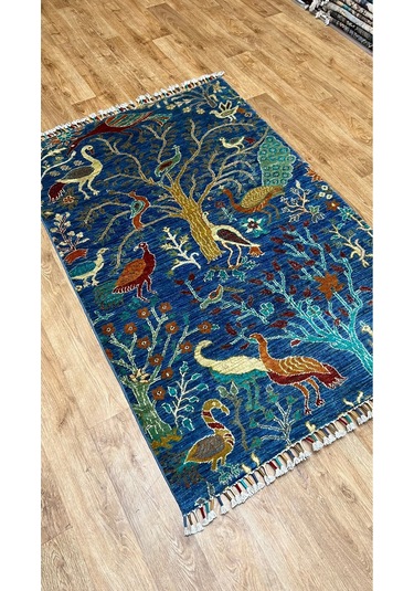 El Dokuma Afghan Halısı Gri