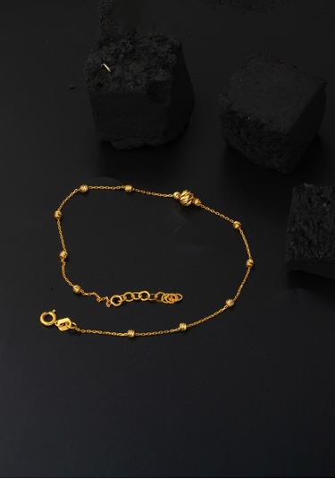 Bilezikci Dorika Toplu 22 Ayar Altın Halhal Sarı