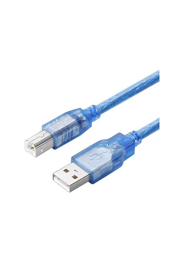 Fully G-534db Şeffaf Mavi 3 Metre Usb Yazıcı Kablosu