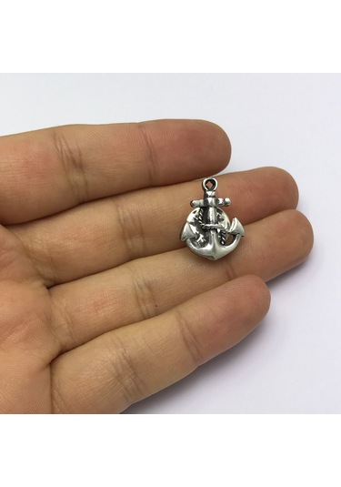 Denizci Çapası Model 925 Ayar Erkek Gümüş Rozet Gümüş