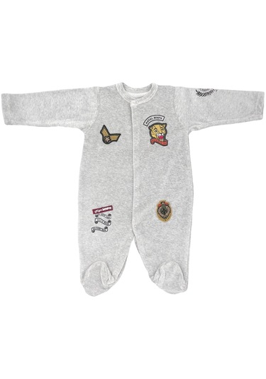 Bebepan Military Kadife Bebek Tulumu 4062 Grimelanj