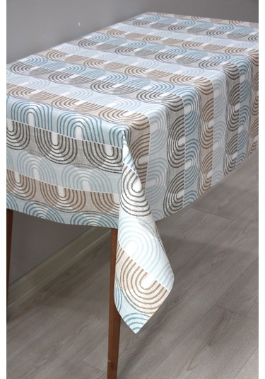 Astarlı Silinebilir Pvc Muşamba Masa Örtüsü 206-a-mavi