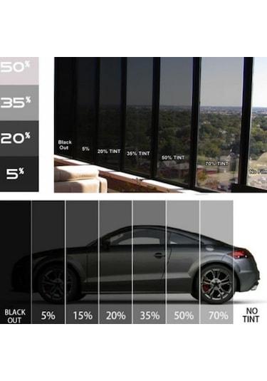 Guard Çizilmez Cam Filmi 75 Cm X 6 Metre Dark Black Koyu Siyah %15 Koyuluk 1 Adet