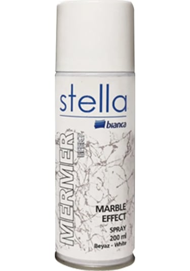 Stella Mermer Efekti Sprey 200ml Beyaz