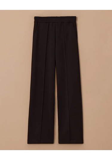 Elastik Bel Bol Paça Pantolon Scl Siyah