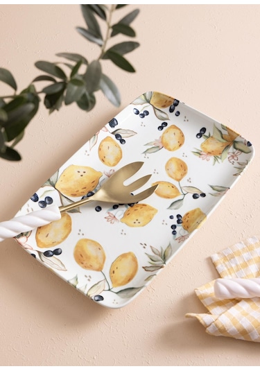 The Mia Limoncello Dikdörtgen Servis 35x16 Cm Lmn021 Çok Renkli