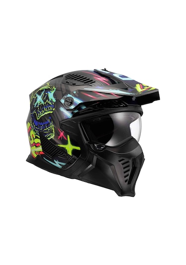 Ls2 Drifter Rayz Açık Kask Mavi - Siyah