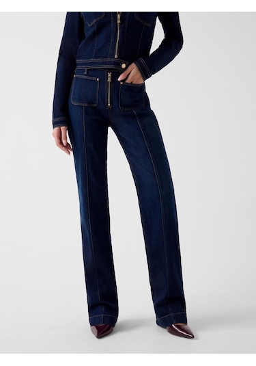 Guess Nicky Straight Kadın Jean Pantolon W6ra3fd6881 İndigo