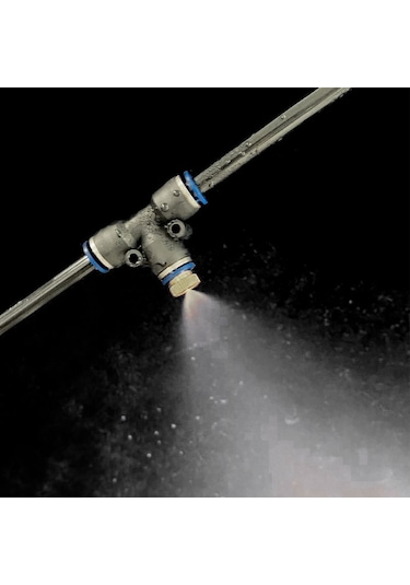 Padalink 6m Siyah Bahçe Serası Misting Sistemi - Soğutma Ve Sulama İçin Düşük Basınçlı Sprey Seti Teflon Bandı Hediye