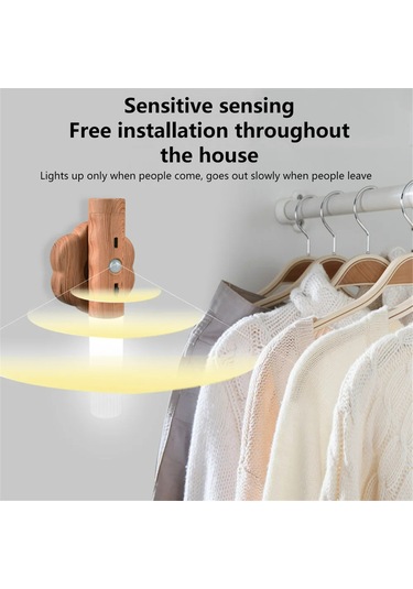 Yaleker 3'ü Bir Arada Akıllı Led Sensor Işığı - Şarjlı Duvar Lambası, El Feneri Ve Masa Lambası - 2.5w Sıcak Beyaz Işık, 800mah Pil, Manyetik Tabanlı, Çok Senaryoda Kullanım Sarı